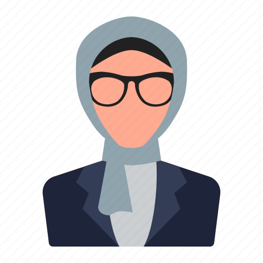 Avatar, people, woman, female, hijab, moslem, glasses icon - Download on Iconfinder