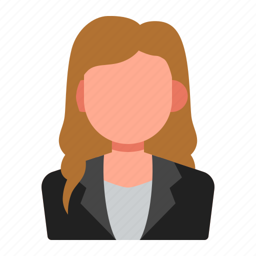 Avatar, people, business, woman, female, curly, long hair icon - Download on Iconfinder