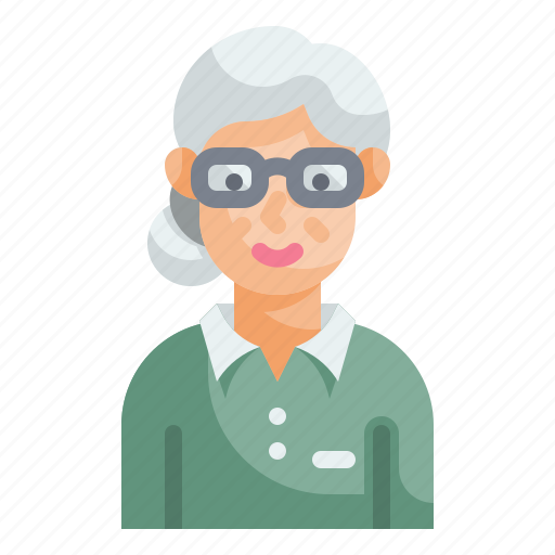 Old, woman, grandmother, elderly, avatar icon - Download on Iconfinder
