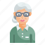 old, woman, grandmother, elderly, avatar 