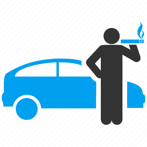 Passenger, smoker, taxi driver, wait, car, smoke, vacation icon - Download on Iconfinder