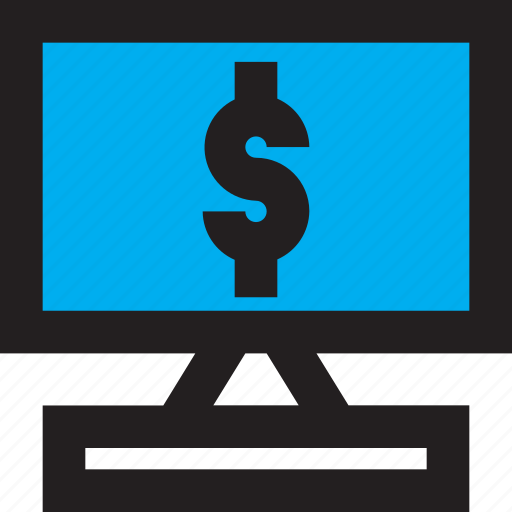 Blue, business, computer, dollar, pc icon - Download on Iconfinder
