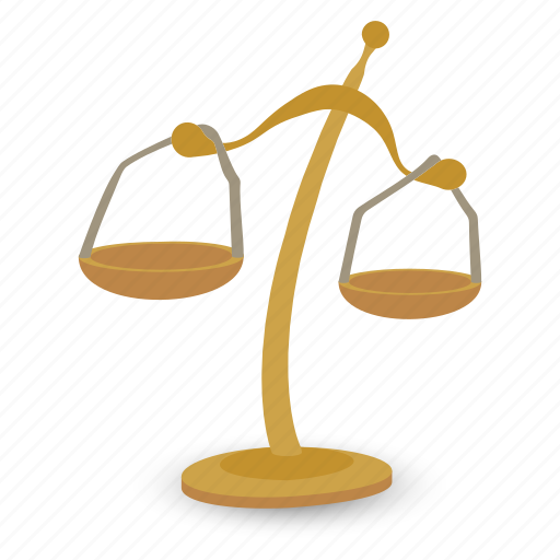 Balance, gold, judgment, justice, law, scales, weight icon - Download on Iconfinder