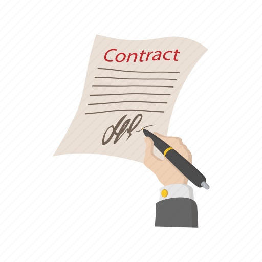 Agreement, business, cartoon, contract, document, paper, pen icon - Download on Iconfinder