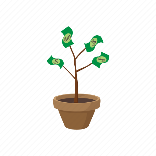 Business, cartoon, finance, green, growth, money, tree icon - Download on Iconfinder
