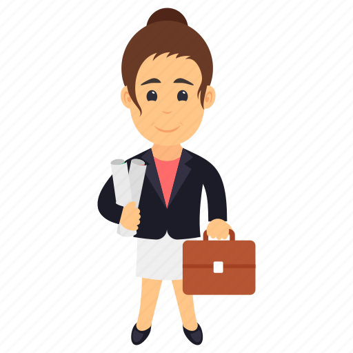 Business woman, capitalist, entrepreneur, industrialist, manager icon - Download on Iconfinder