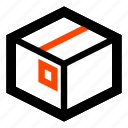 box, crate, post, shipment, warehouse, wrapper