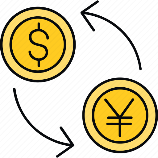 Convert, dollar, money, transfer, yen, currency, finance icon - Download on Iconfinder