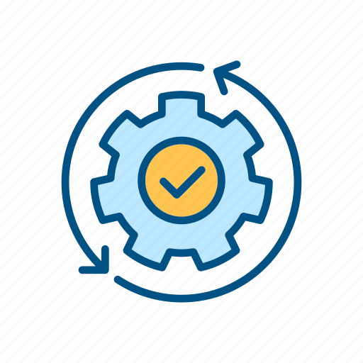 Business, automation, manufacturing process, boosting efficiency icon - Download on Iconfinder
