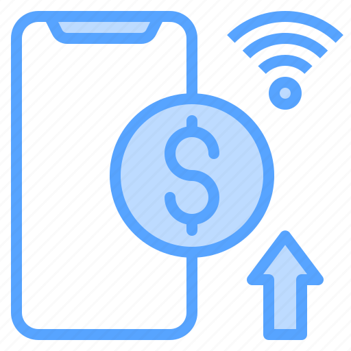 Money, arrow, wifi, network, smartphone, up icon - Download on Iconfinder