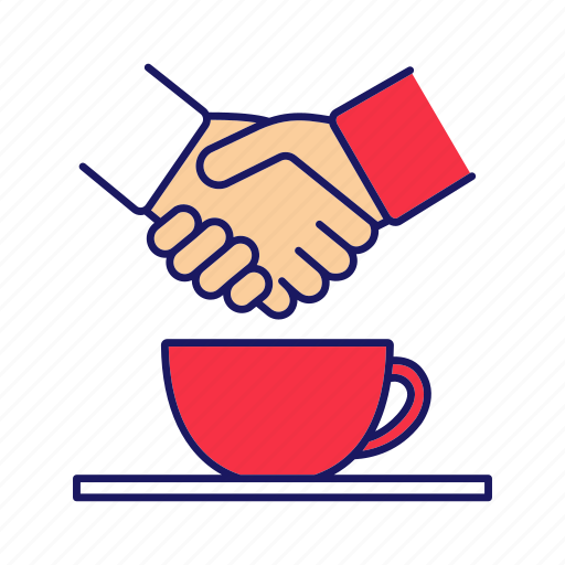 Business, coffee break, cup, deal, handshake, meeting, partnership icon - Download on Iconfinder