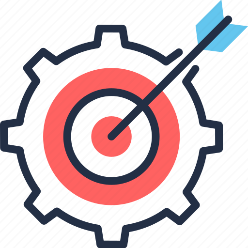 Advertising, aim, audience, dartboard, focus, process, targeting icon - Download on Iconfinder