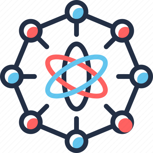 Affiliate, atom, biographic, biographical, data, network, science icon - Download on Iconfinder