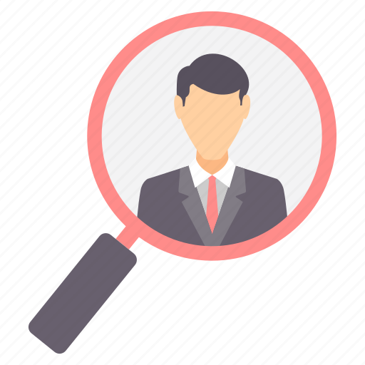Employee, find, man, search, magnifier, profile, recruitment icon - Download on Iconfinder