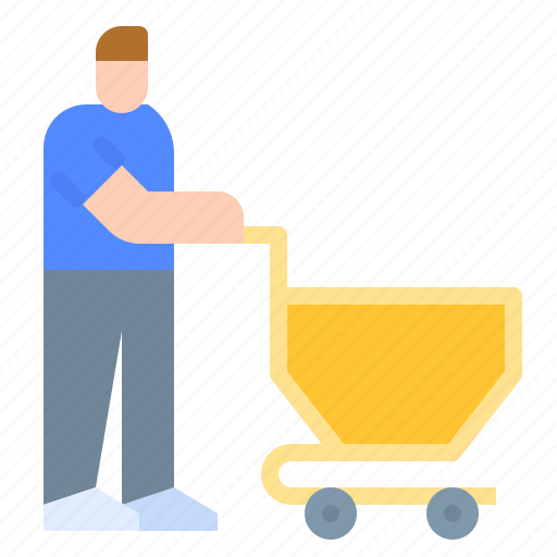 Avatar, cart, customer, human, shopping icon - Download on Iconfinder