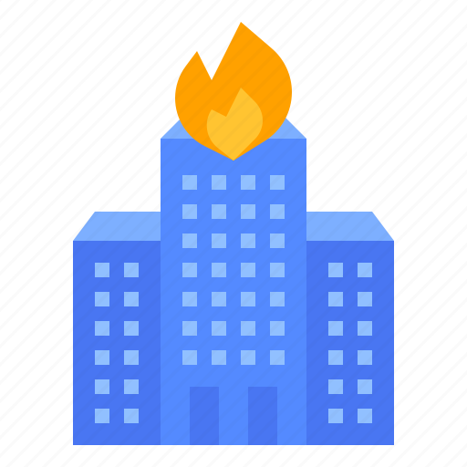 Accident, alert, building, fire, house icon - Download on Iconfinder
