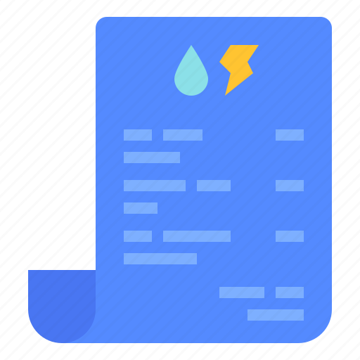 Bill, failure, invoice, paper, utilities icon - Download on Iconfinder
