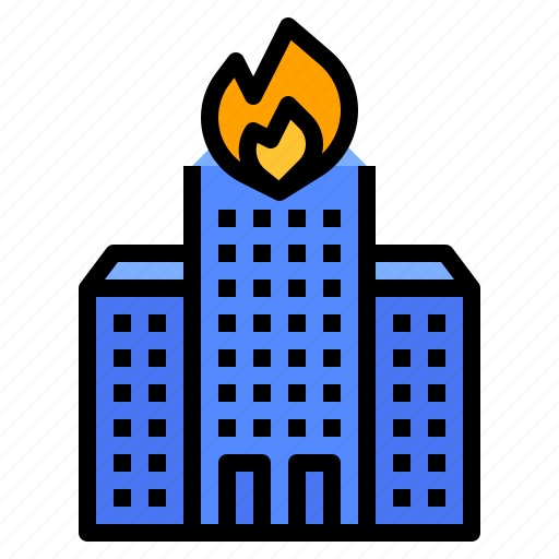 Accident, alert, building, fire, house icon - Download on Iconfinder