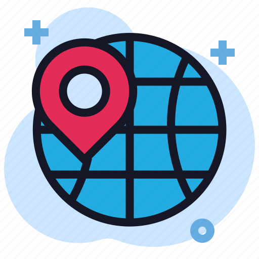 Address, business, economics, global, globe, pin, position icon - Download on Iconfinder