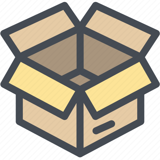 Box, business, cardboard, container, cube, logistics, open icon - Download on Iconfinder