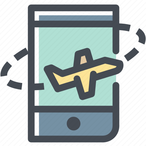 Airplane, business, logistics, place, travel, travel booking on mobile, logistic delivery icon - Download on Iconfinder
