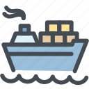 boat, business, container, logistic, logistics, ship, transportation