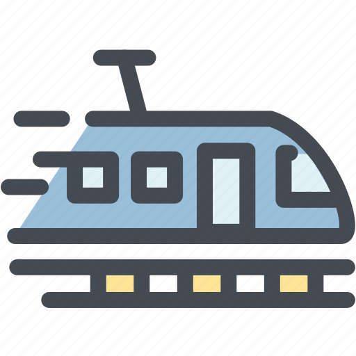Logistics, rail, track, train, train station, tram, transportation icon - Download on Iconfinder
