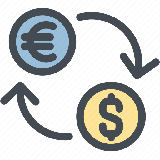 Business, currency exchange rates, dollar, euro, exchange, logistics, money icon - Download on Iconfinder