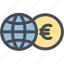 business, currency, euro, exchange, exchange money, globe, money 