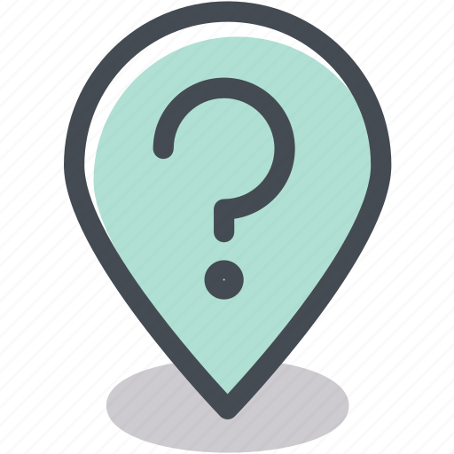 Address, business, location, logistics, pin, question, what's location icon - Download on Iconfinder