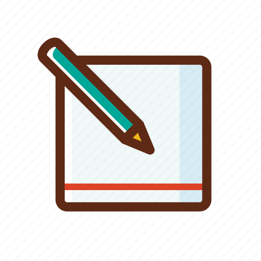 Business, colors, memo, notepad, paper, pencil icon - Download on Iconfinder