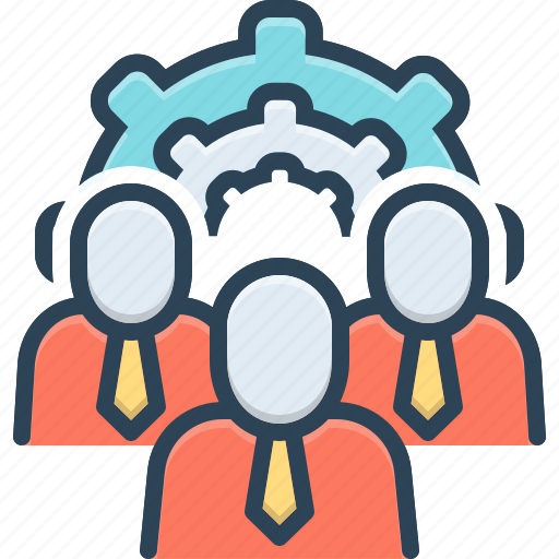 Community, cooperation, employees, management, people, summation, teamwork icon - Download on Iconfinder