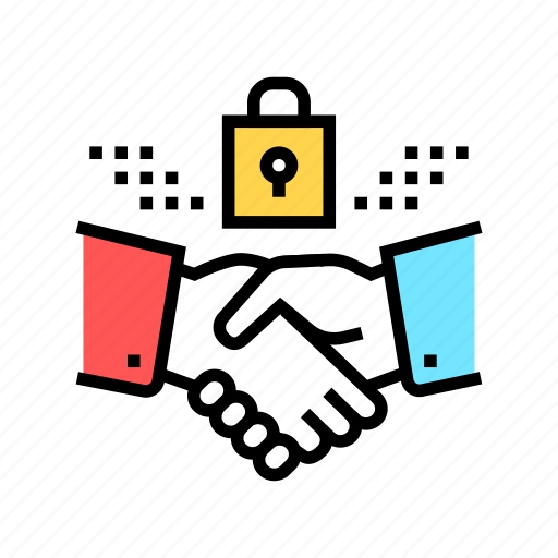 Business, ethics, handshake, moral, padlock, social icon - Download on Iconfinder