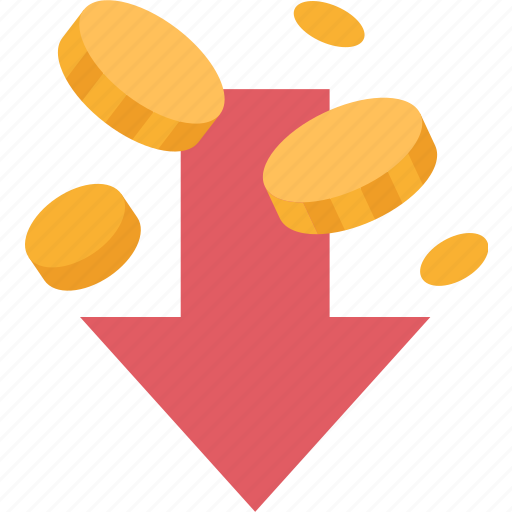 Depreciation, monetary, reduction, cost, value icon - Download on Iconfinder