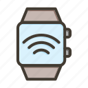 smart watch, watch, device, technology, office