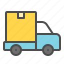 delivery, online, shop, transport, truck