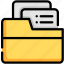 folder, file, data, document, business 