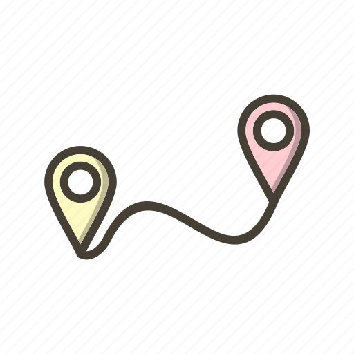 Path, destination, location icon - Download on Iconfinder