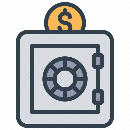 Bank safe, safety, safe, security, lock, bank icon - Download on Iconfinder