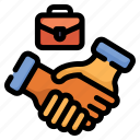 cooperation, handshake, business, briefcase, partnership, contract, deal