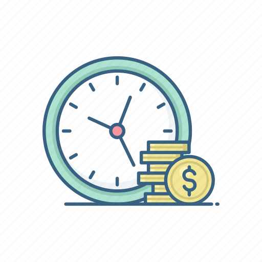 Clock, payment, salary, time, finance, schedule, timer icon - Download on Iconfinder