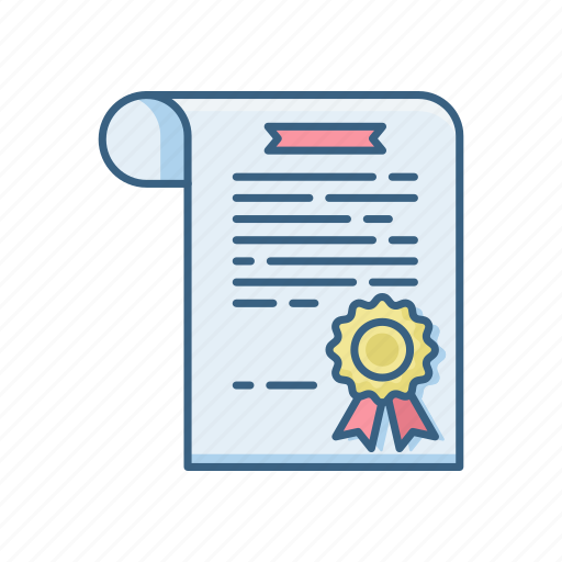 Certificate, certification, achievement, diploma, document, paper icon - Download on Iconfinder