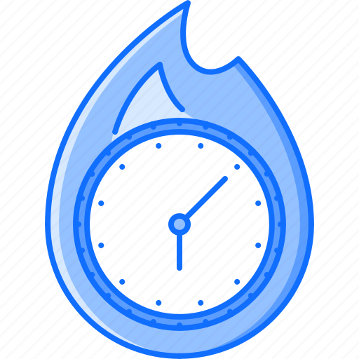 Business, clock, deadline, fire, office, time, work icon - Download on Iconfinder