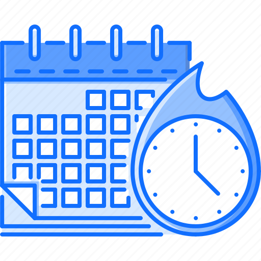 Business, calendar, clock, deadline, fire, time, work icon - Download on Iconfinder