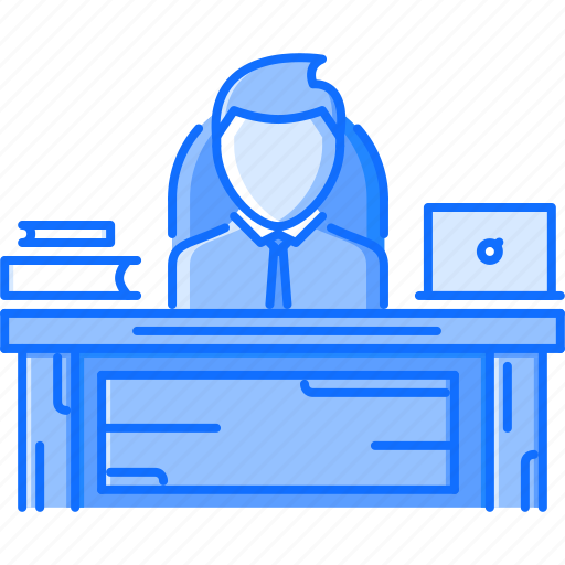 Boss, business, director, job, office, table, work icon - Download on Iconfinder