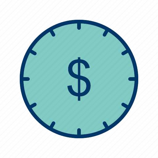Time is money, clock, dollar icon - Download on Iconfinder