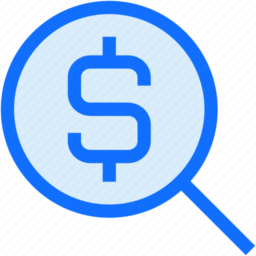 Magnifier, dollar, glass, money, search, finance, business icon - Download on Iconfinder