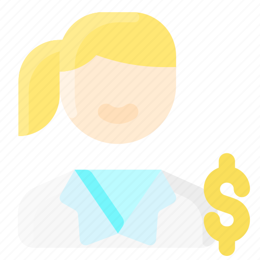 Accountant, business, businesswoman, money, woman icon - Download on Iconfinder