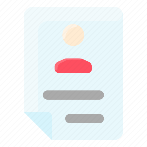 Document, file, portfolio, profile, resume icon - Download on Iconfinder