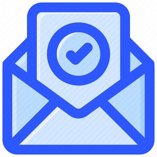 Approved, check, letter, mail icon - Download on Iconfinder